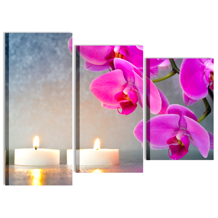 Zen candele orchidee