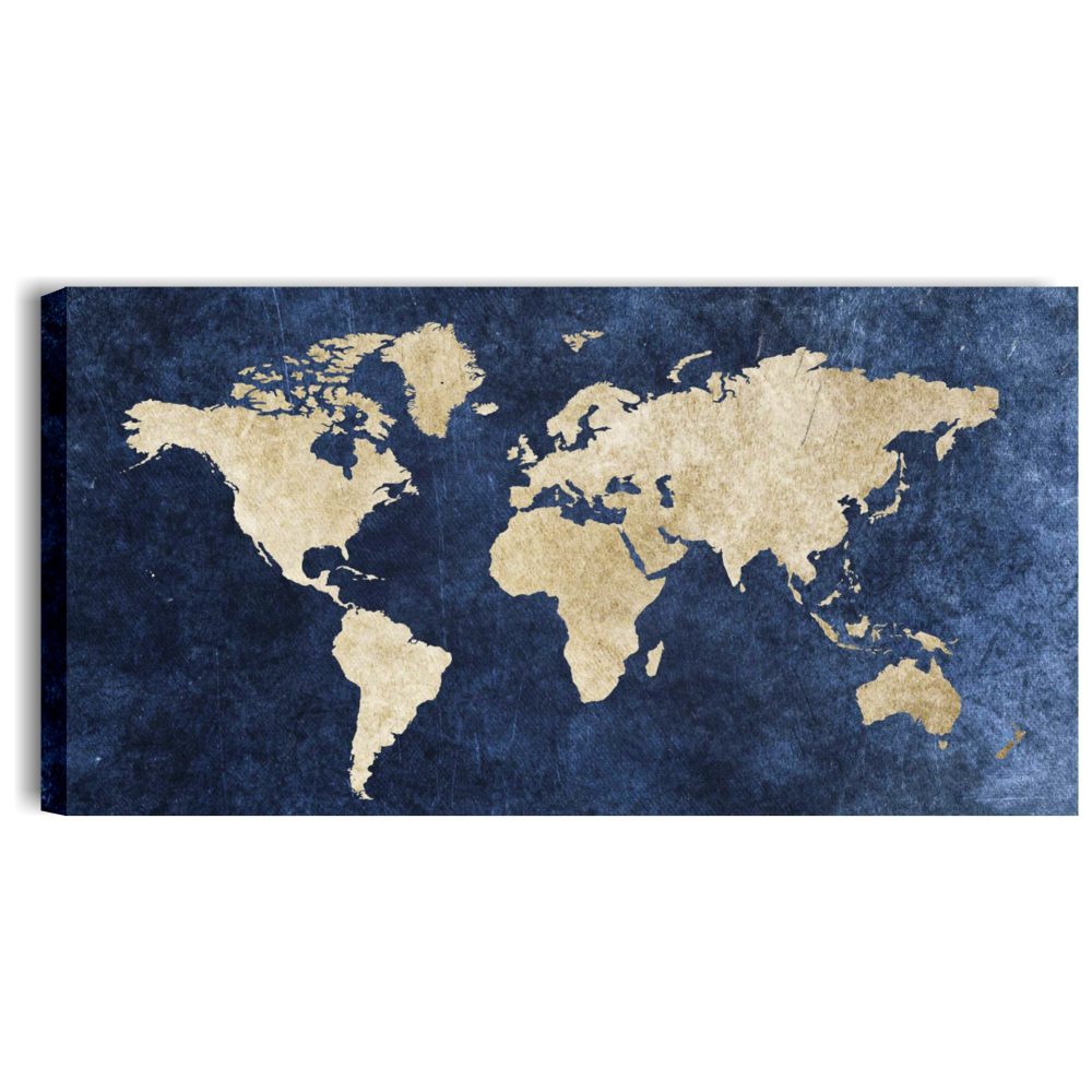 Mappamondo blu