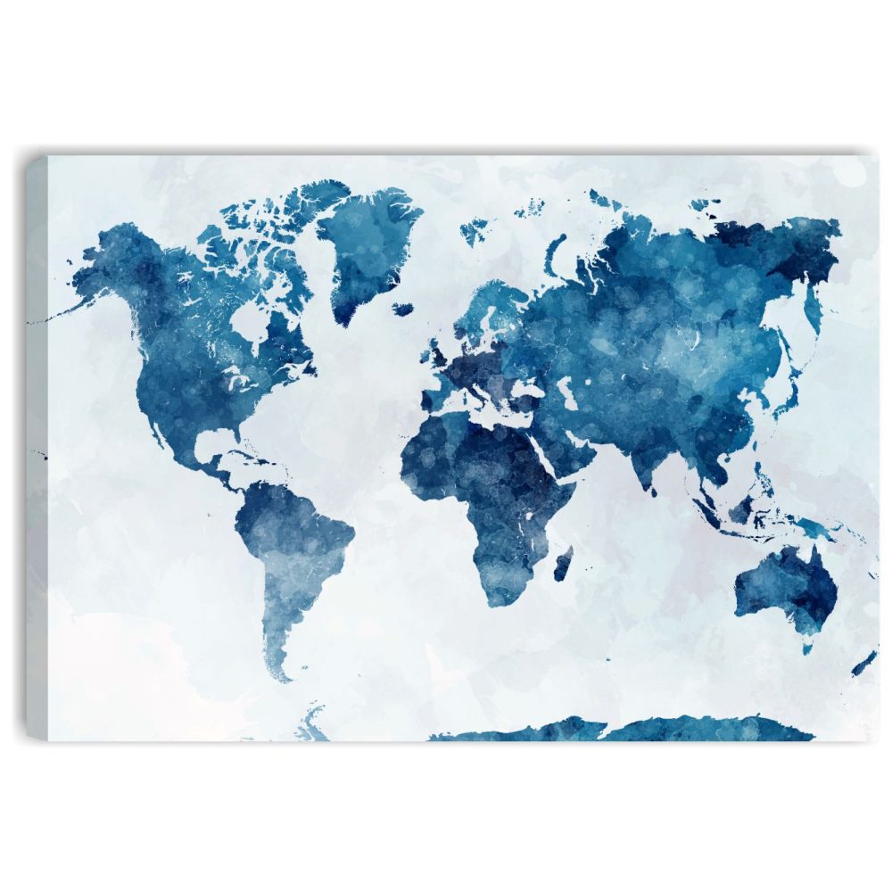 Mappamondo blu