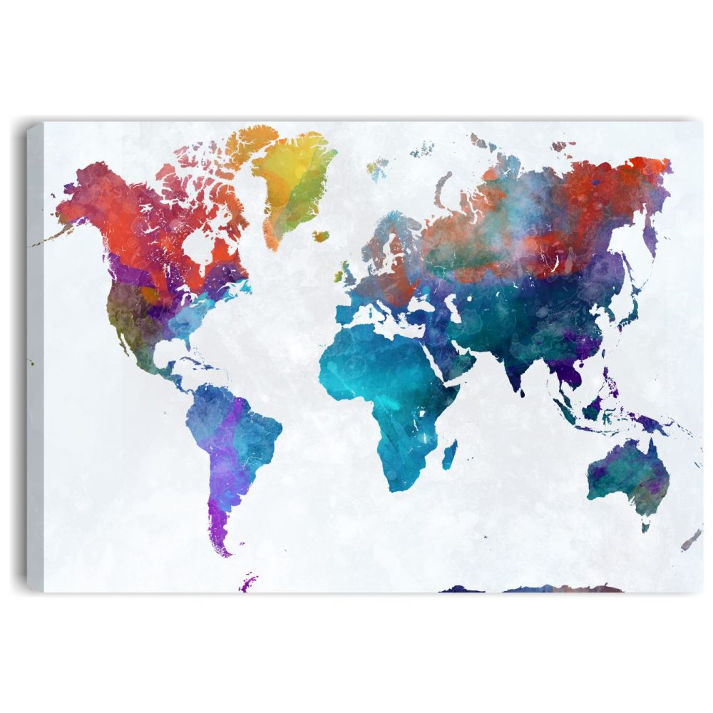 Mappamondo colorato