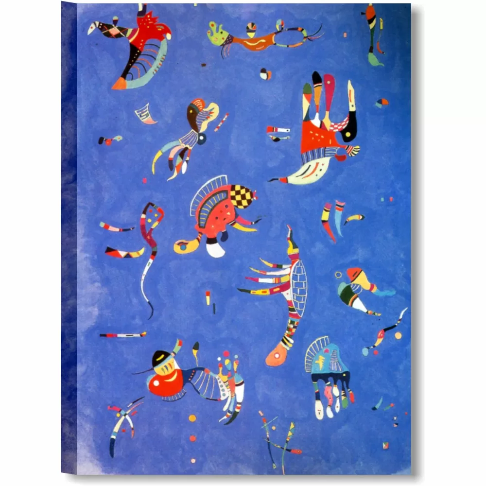 quadro moderno riproduzione kandinsky blu cielo stampa su tela canvas